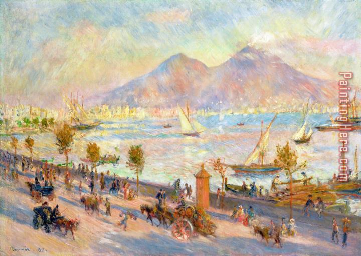 Pierre Auguste Renoir The Bay of Naples with Vesuvius in the Background